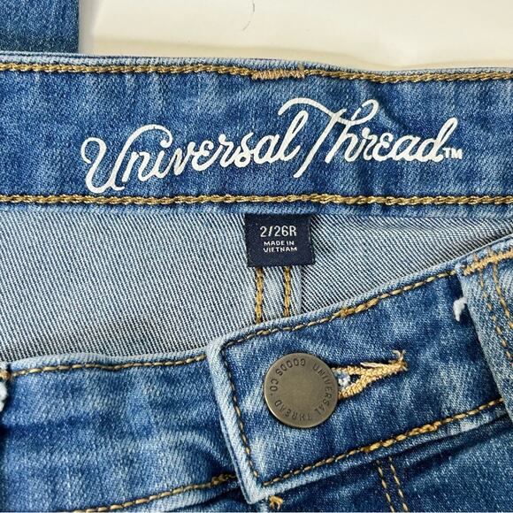 Universal Thread Jeggings Jeans Size 2 High Rise Skinny‎ Medium Wash Denim - Picture 6 of 7